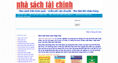 Desktop Screenshot of nhasachtaichinh.net